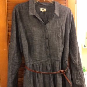 Old Navy denim dress with belt XL
